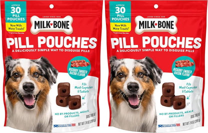 Milk-Bone Pill Pouches Dog Treats with Real Chicken, 25 Count Bags (Pack of 5; 125 Total Treats)14