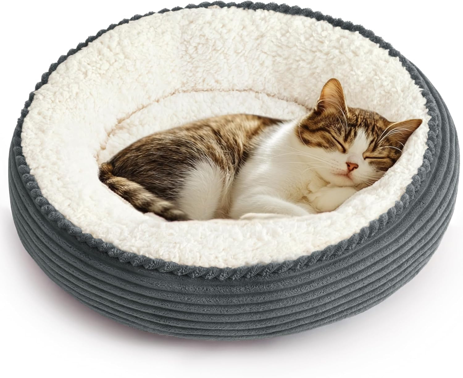 loves-cabin-round-donut-cat-and-dog-cushion-bed-20in-bed-for-cats-or-small-dogs-anti-slip-water-resistant-bottom-super-soft-durable-fabric-pet-beds-washable-luxury-cat-dog-bed-gray
