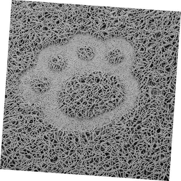 Cat Litter Box Mat PVC Cat Bowl Mat: Nonslip Waterproof for Litter Box That Ches - for under Pet Food Bowl, 17.7 X 10.2 X 0.2 Inch9