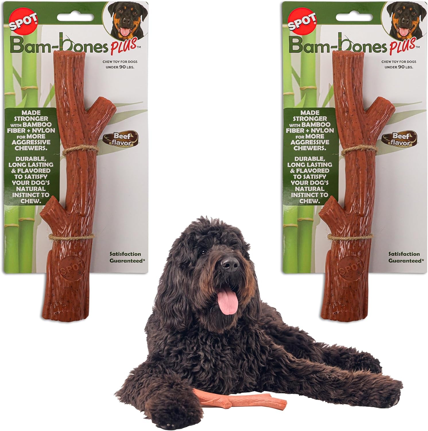 spot-bam-bones-plus-branch-bamboo-fiber-nylon-durable-long-lasting-dog-chew-for-aggressive-chewers-great-toy-for-adult-dogs-teething-puppies-under-60lbs-non-splintering-5-75in-beef-flavor