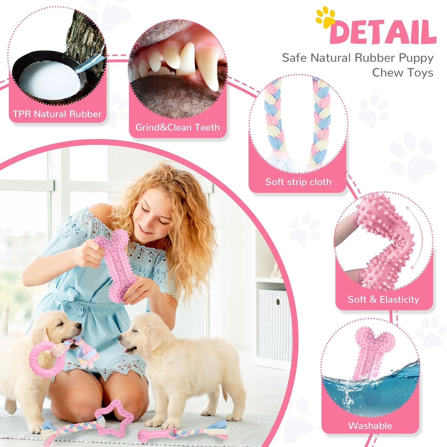 baejmjk-6-pack-puppy-teething-toys-pink-small-breed-dog-chew-toys-with-rope-cute-soft-rubber-puppy-toys-set-for-cleaning-teeth-interactive-pet-doggy-bone-toys