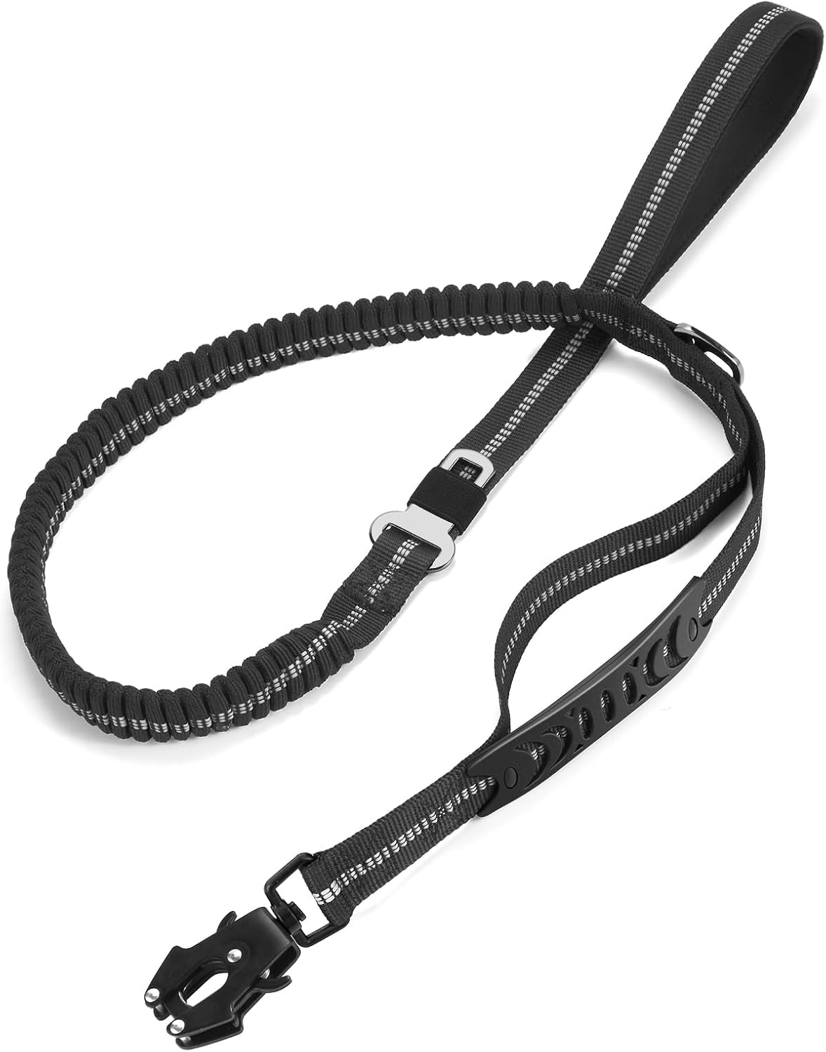 tinmarda-heavy-duty-dog-leash-with-2-padded-handles-advanced-easy-metal-clip-4-6ft-shock-absorbing-no-pull-dog-leashes-for-medium-large-dogs-that-pull-army-green