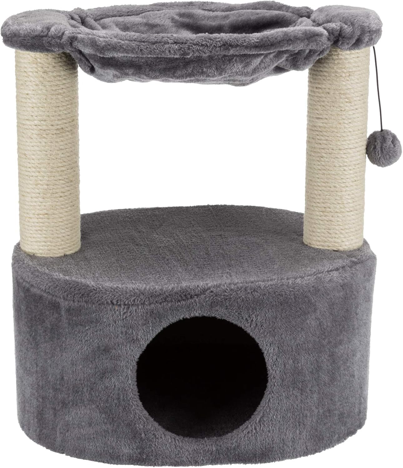 trixie-baza-senior-cat-tree-with-hammock-and-steps-scratching-posts-cat-playground-gray-medium