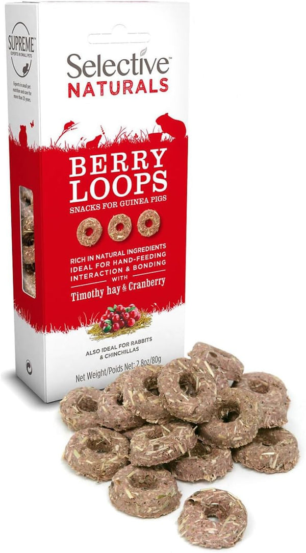 Supreme Science Selective Naturals Berry Loops with Timothy Hay & Cranberry for Guinea Pigs, 2.8 Oz.1