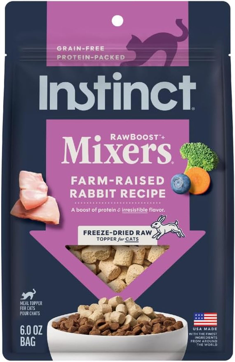 instinct-freeze-dried-mixers-cat-food-toppers-digestive-health-5-5-oz-freeze-dried-raw-meal-topper-or-treat-functional-whole-foods-fiber-and-probiotics-for-gut-support