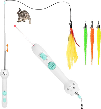 Tbteek Cat Toys, Rechargeable, 3 Light Modes & 5 Fun Patterns, Portable Interactive Kitten Pet Dog Cat Mouse Toy for Fun Chase Play Exercise10