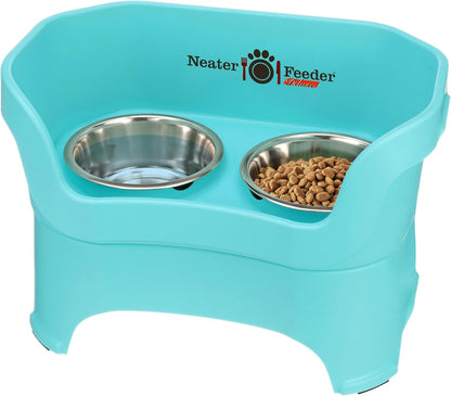 Neater Pet Brands Neater Feeder Deluxe Mess Proof Dog Bowls Elevated for Large Dogs over 40 Lbs, Made in USA, No Spill Raised Dog Food Bowl Stand Feeding Station, Food and Water Bowl Set, Black12