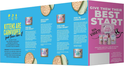 Tiki Cat Baby Pate Wet Cat Food for Kittens Variety Pack, 2.4 Oz. Cans (12 Count)3