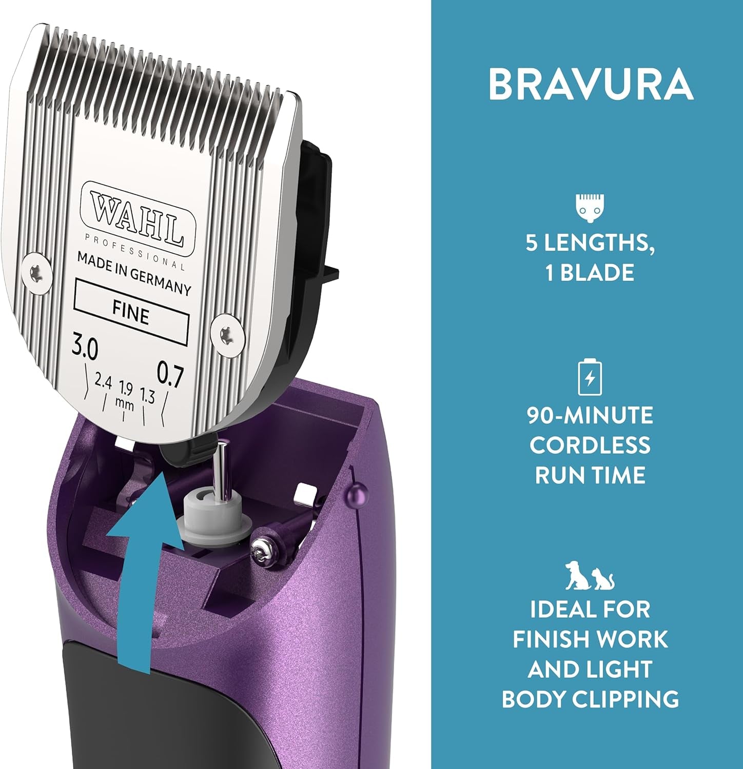 wahl-professional-animal-bravura-pet-dog-cat-and-horse-corded-cordless-clipper-kit-purple-41870-0423