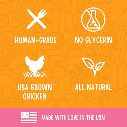 Full Moon Chicken Jerky Healthy All Natural Dog Treats Human Grade for Hip and Joint 12 Oz | Made Withchondroitin, Glucosamine and Turmeric, Human Grade, No Corn, No Wheat, No Soy, Glycerin Free, Made in the USA6