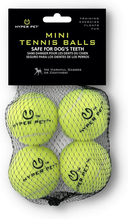Hyper Pet Mini Extra Small Tennis Balls for Dogs, 1.75 Inch, 4 Pack, Pink | Safe Interactive Playthings for Exercise and Training, Works with the K9 Kannon Launcher, Keeps Little Pups Active Daily13
