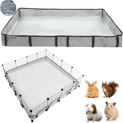 DZWLKJ Guinea Pig Cage Liner Tarp Bottom Waterproof and Washable.Available in 22 Sizes. Base Also for Rabbits, Bunny, Chinchesillas, Hedgehog, Ferrets and Other Small Animals(24X48 Inches)17