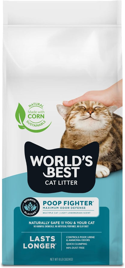 World'S Best Cat Litter, Poop Fighter, Urine & Poop Odor Defense, 15 Lb Bag8