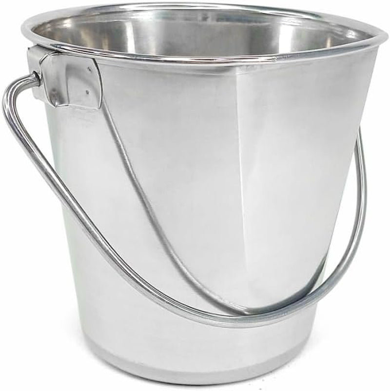 3-gallon-stainless-steel-bucket-heavy-duty-flat-side-metal-bucket-for-feeding-watering-pets-livestock-cleaning-perfect-for-crates-kennels-cages-hang-on-fences-13-quart