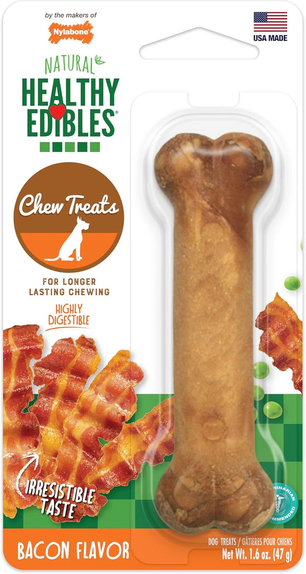 Nylabone Healthy Edibles Dog Treats Variety Pack, Small, 3 Count | Roast Beef, Chicken, & Bacon Flavor, Natural Dog Treats, USA Made, Highly Digestible, Dog Bones for Small Dogs up to 25 Lbs18