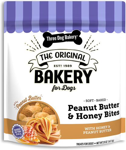 Three Dog Bakery Blueberry Pancake Bites for Dogs - 25 Oz Bag | Soft Baked Training Treats for Dogs - Blueberry Dog Treats10