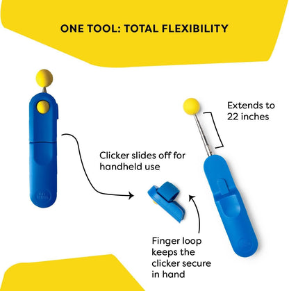 Cat Training Clicker with Detachable Wearable Finger Clicker & Target Stick – Positive Reinforcement Training Tool for Cats – Ideal for Behavior, Tricks & Enrichment2