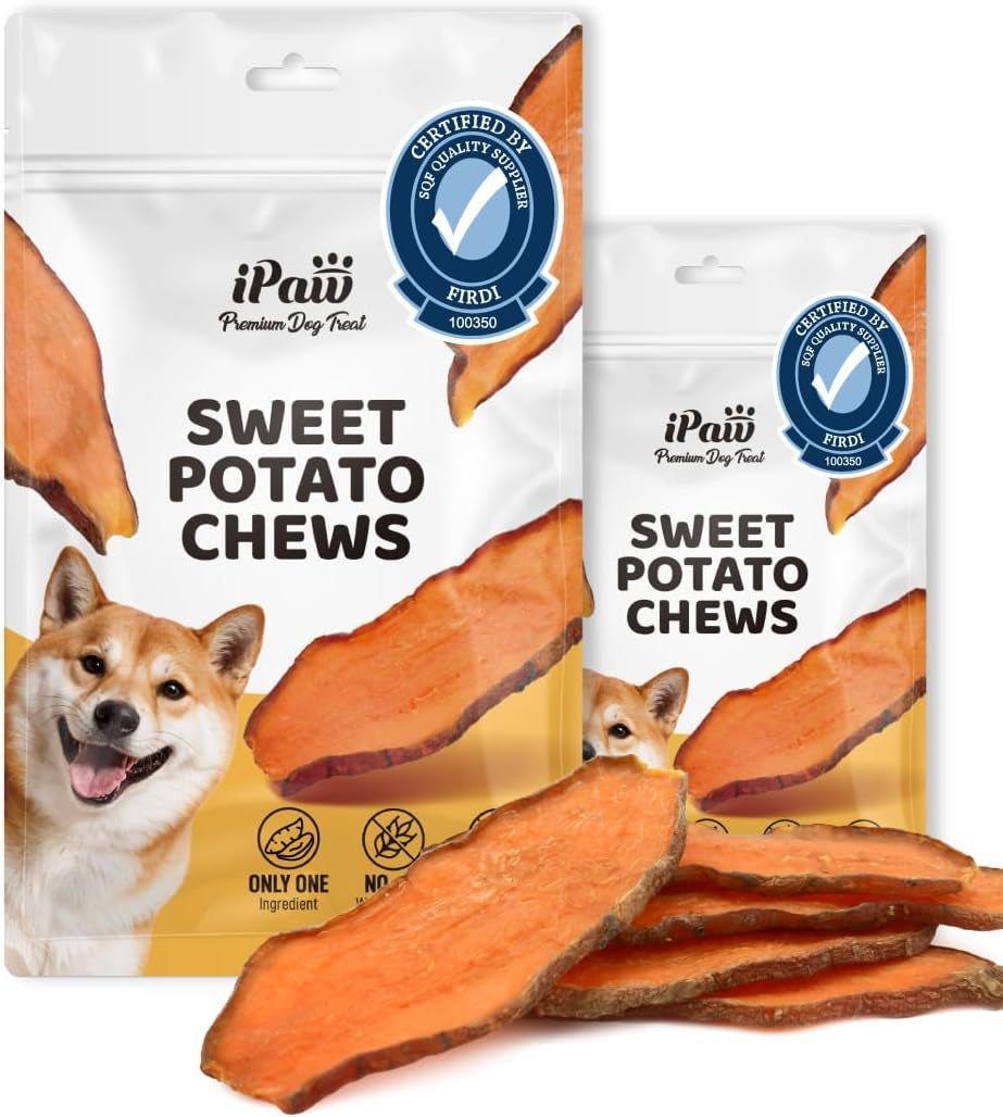 ipaw-sweet-potato-dog-treats-sqf-certified-production-process-dog-chew-human-grade-single-ingredient-rawhide-alternative-dog-treats-for-vegetarian-hypoallergenic-easy-to-digest