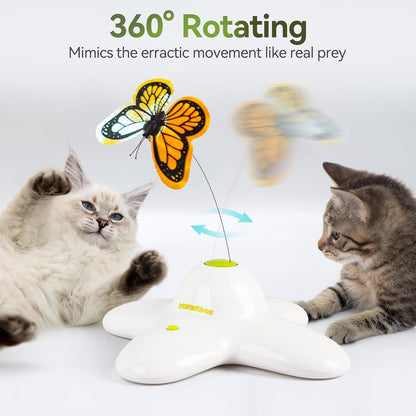 All for Paws Cat Toys Interactive Butterfly Flutter Bug Cat Automatic Toy Stimulating Kitty Toys Enrichment for Indoor Cats5