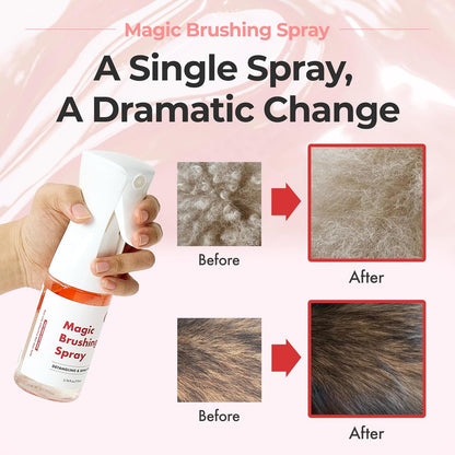 JAYU PET Magic Brushing Spray for Dogs (5.8Fl Oz, 170Ml) | Fur Detangler & Dematting Solution, Hypoallergenic Deodorizer, Conditioner & Itch Relief, Shining & Grooming Spray3