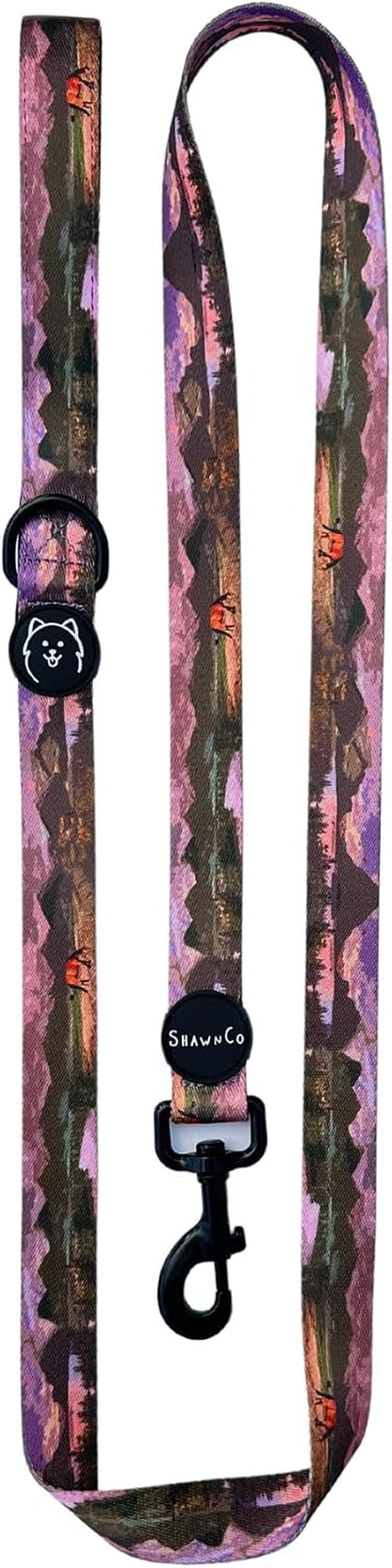 Shawnco Dream Walk Dog Leash- Premium, Nylon Pet Leash with Soft Neoprene Handle for Small, Medium and Large Dogs (ICY Lilac, M/L 6FT W/ 2 Handles)37