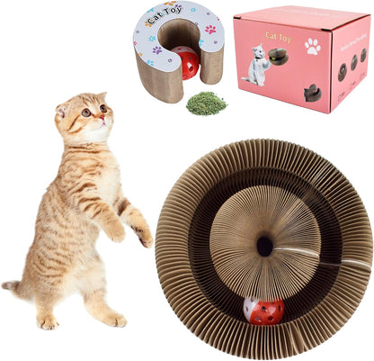 Magic Organ Cat Scratching Board & Accordion Toy - Cat Butler Snuffle Paw Cardboard Slinky1