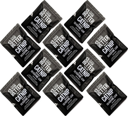Catnip + Silvervine Safety-Cut Fine Cat Nip + Silver Vine 1.5 Cup (1.8 Oz) | VEGAN Ultra Potent Bulk Rescue Pack - North American - Go Ahead, Create a Monster! Human Food Grade FIEND10