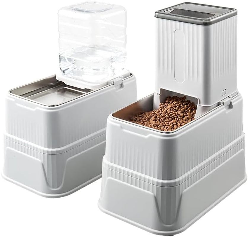 elevated-dog-bowls-set-1-gallon-automatic-gravity-food-feeder-water-dispenser-with-stainless-steel-bowls-adjustable-elevated-feeder-for-small-medium-large-dogs-anti-choking-neck-protection