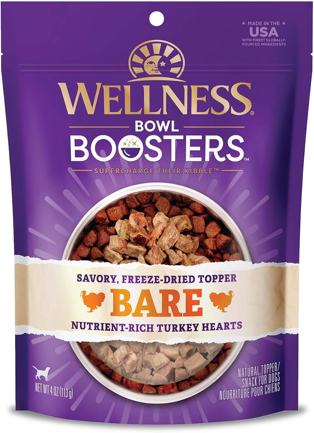 wellness-bowl-boosters-digestive-health-dog-food-topper-with-freeze-dried-pieces-for-small-medium-and-large-breeds-sensitive-stomach-grain-free-natural-chicken-recipe-4-oz-bag