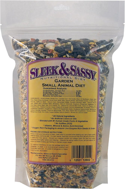 SLEEK & SASSY Garden Small Animal Food for Hamsters, Gerbils, Mice & Rats (2 Lbs.)3