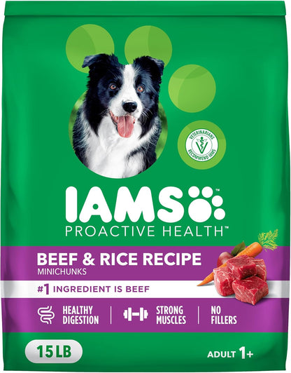 IAMS Proactive Health Adult Minichunks Dry Dog Food, Chicken, 30 Lb | Real Chicken #1 Ingredient, No Fillers, Natural Fiber & Prebiotics, Omega-6 Fatty Acids, Antioxidants for Immune Support12