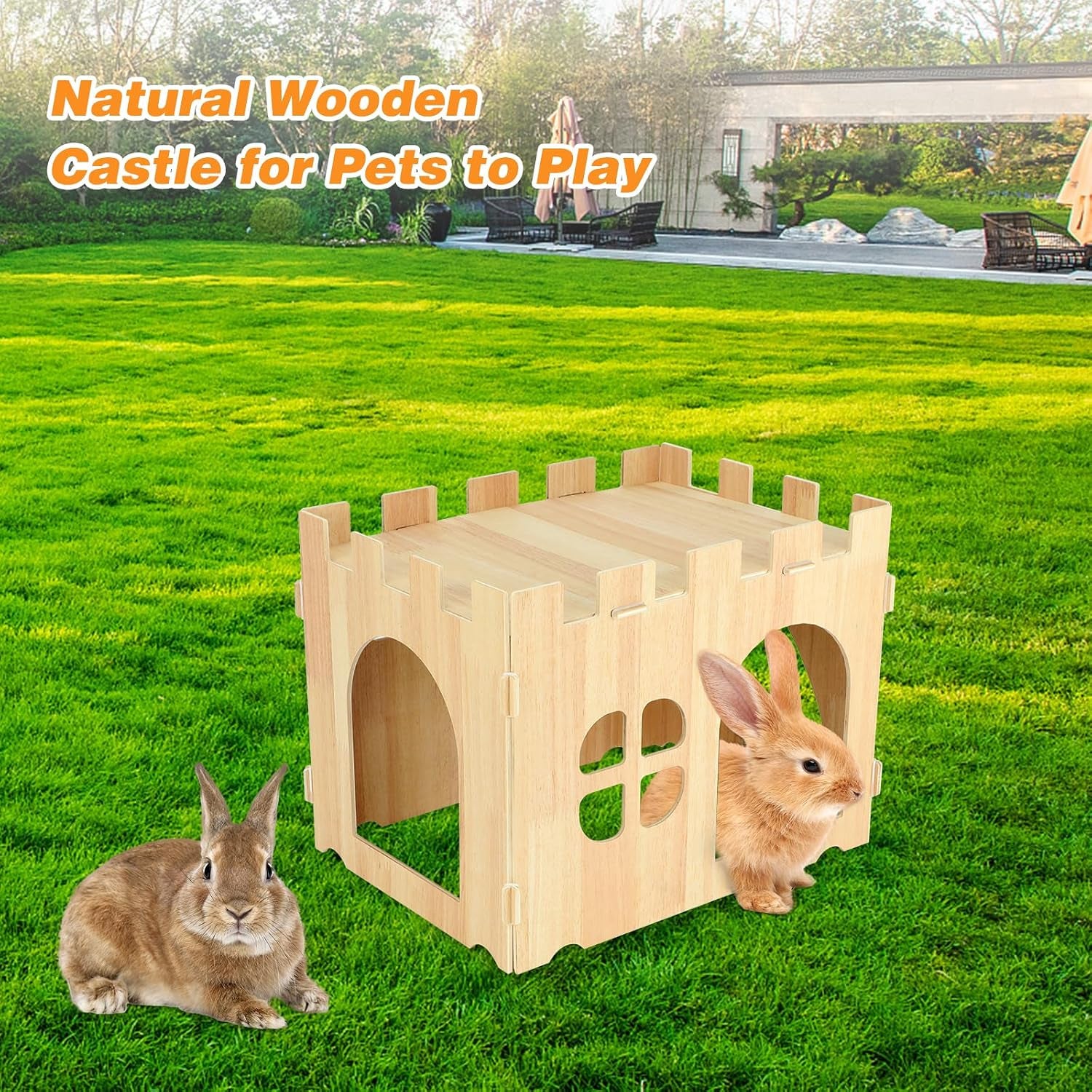 bwogue-large-wooden-bunny-hideout-detachable-rabbit-castle-for-small-animal-wooden-rabbit-hideout-wooden-rabbit-hideaway-bunny-houses-and-hideouts-two-doors-2-story-play-rest-indoor-rabbit