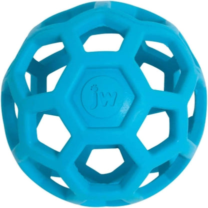 JW Pet Hol-Ee Roller Dog Toy Puzzle Ball, Natural Rubber, Small (3 Inch Diameter), Colors May Vary1