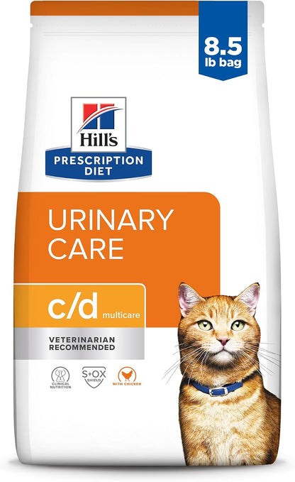 HILL'S PRESCRIPTION DIET C/D Multicare Urinary Care Dry Cat Food | #1 Veterinarian Recommended, Chicken Recipe, 4 Lb. Bag17