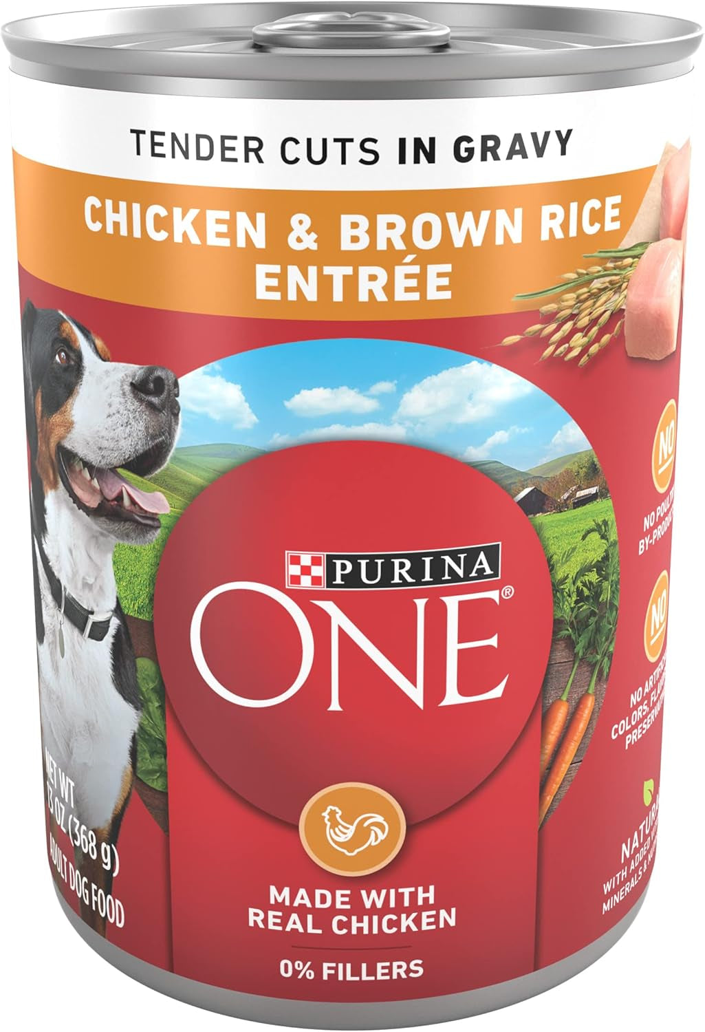 purina-one-natural-high-protein-dog-food-tender-cuts-in-gravy-chicken-and-brown-rice-entree-13-ounce-pack-of-12