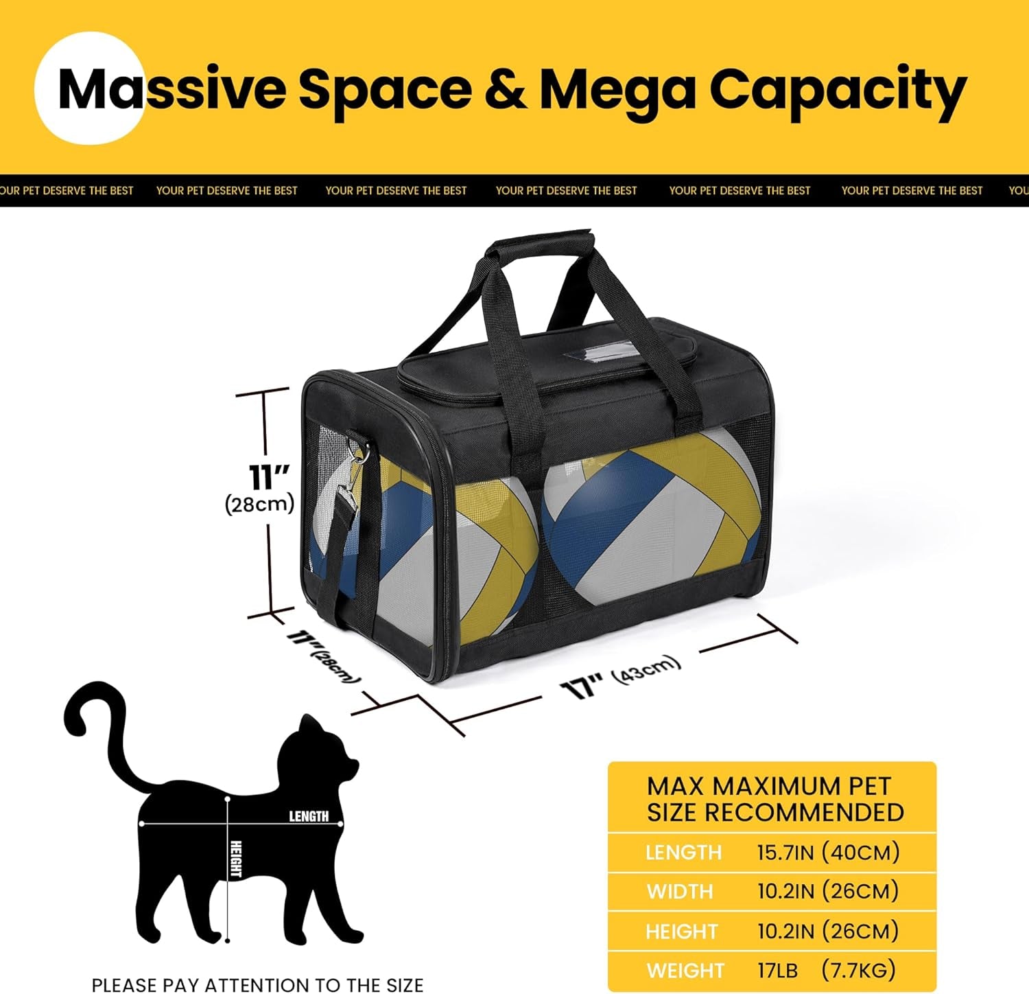 conlun-cat-carrier-airline-approved-soft-sided-dog-carrier-with-inner-safety-leash-pet-transport-carrier-for-small-medium-cats-puppies-up-to-15-lbs-collapsible-travel-kitten-carrier-bag-blackm-airline-approved-with-inner-safety-leash-collapsible-pet-transport-carrier-for-small-dog-medium-cats