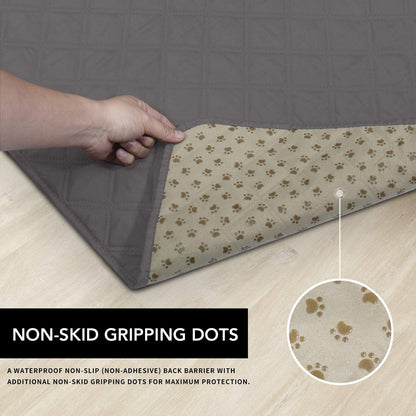 Easy-Going 100% Waterproof Dog Bed Cover, Non-Slip Pet Blanket for Furniture, Washable Couch Cover, Repleasement Sofa Cover (68X82 In,Gray)3