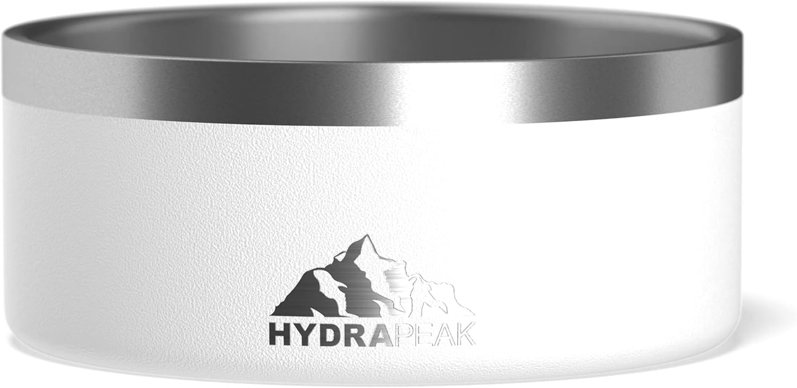 hydrapeak-dog-bowl-non-slip-stainless-steel-water-and-food-dish-large-sized-and-small-dogs-32oz-64oz-multiple-sizes-4-cup-white