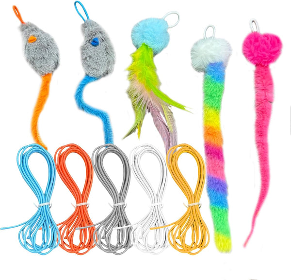 Interactive Cat Toy, Electric Cat Teaser, Door Clip, 2 Motion Modes,Gray | 360° Rotation • Random Jumping • Type-C Rechargeable • Door Clip Design • for Indoor Cats13