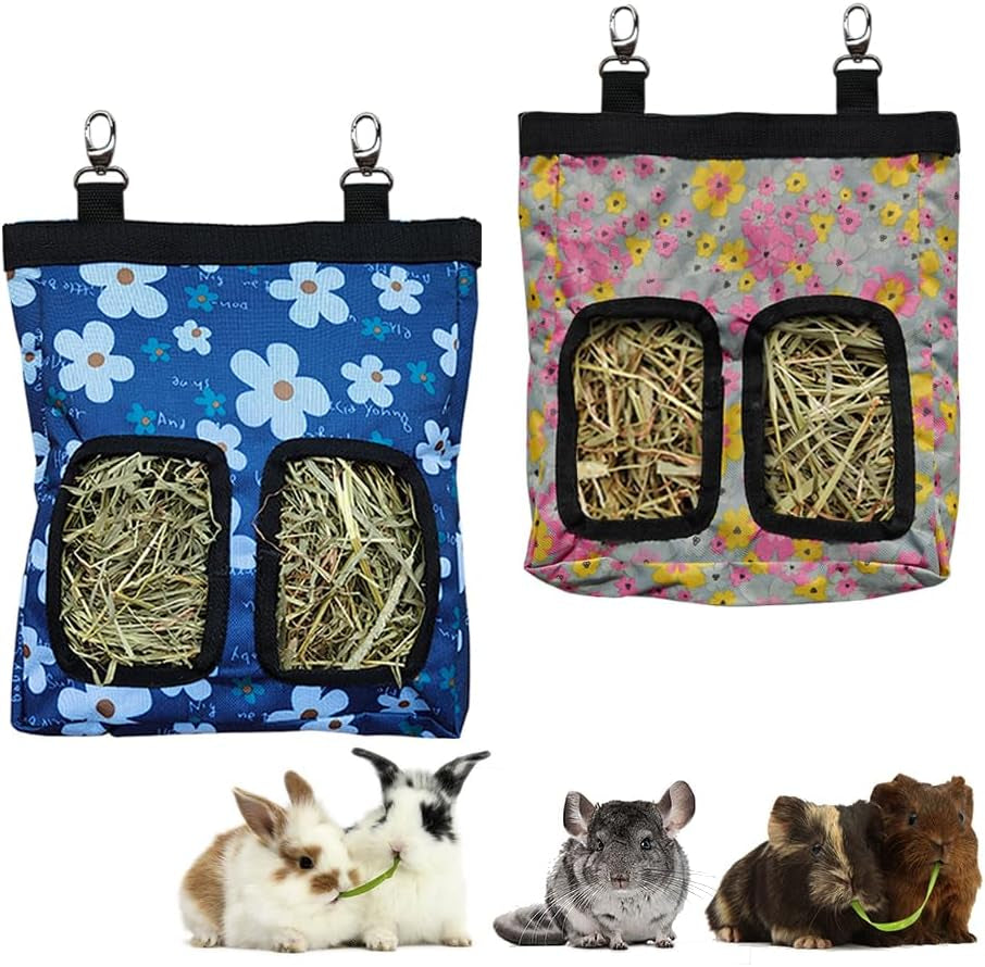 rioussi-guinea-pig-hay-feeder-hanging-rabbit-hay-feeder-bag-blueflower-upgraded-double-layer-fabric-bite-resistant-cleaner-hay-less-mess-small-animal-hay-holder-for-bunnies-chinchillas