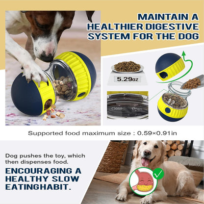 TLKNG Large Size Dog Enrichment Toy for Medium/Small Dogs Treat Dispenser Ball, Puppy Food Dispensing Toys & Puzzles Slow Feeder & Mental Stimulation,Ultimate Boredom Buster4