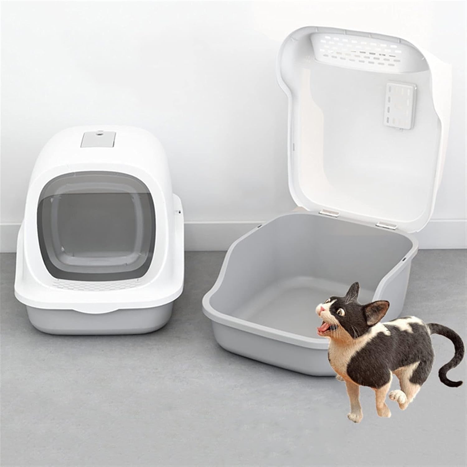 dog-potty-training-toilet-cat-litter-box-large-enclosed-toilet-with-transparent-door-cover-splash-proof-pet-suppliesa