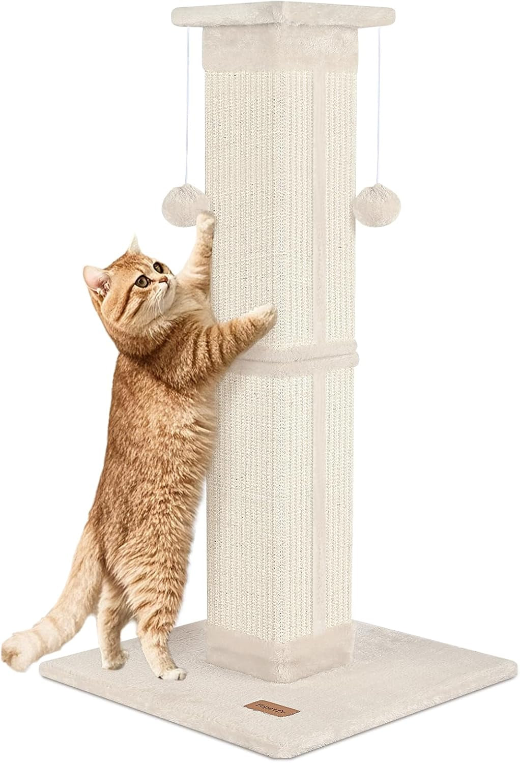 cat-scratching-post-33-inch-for-indoor-cats-high-cat-scratch-post-grey-cat-tree-for-full-body-stretching-protect-your-furniture