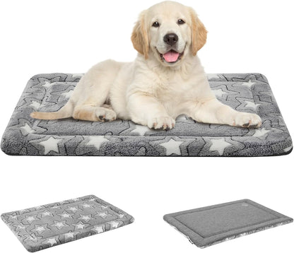 EMPSIGN Dog Crate Pad for 42"X28" Dog Crate, Star Pattern/Grey | Reversible Kennel Mat (Cool & Warm), Machine Washable, Cozy Star Pattern Sleeping Pad, All-Season Pet Bed17