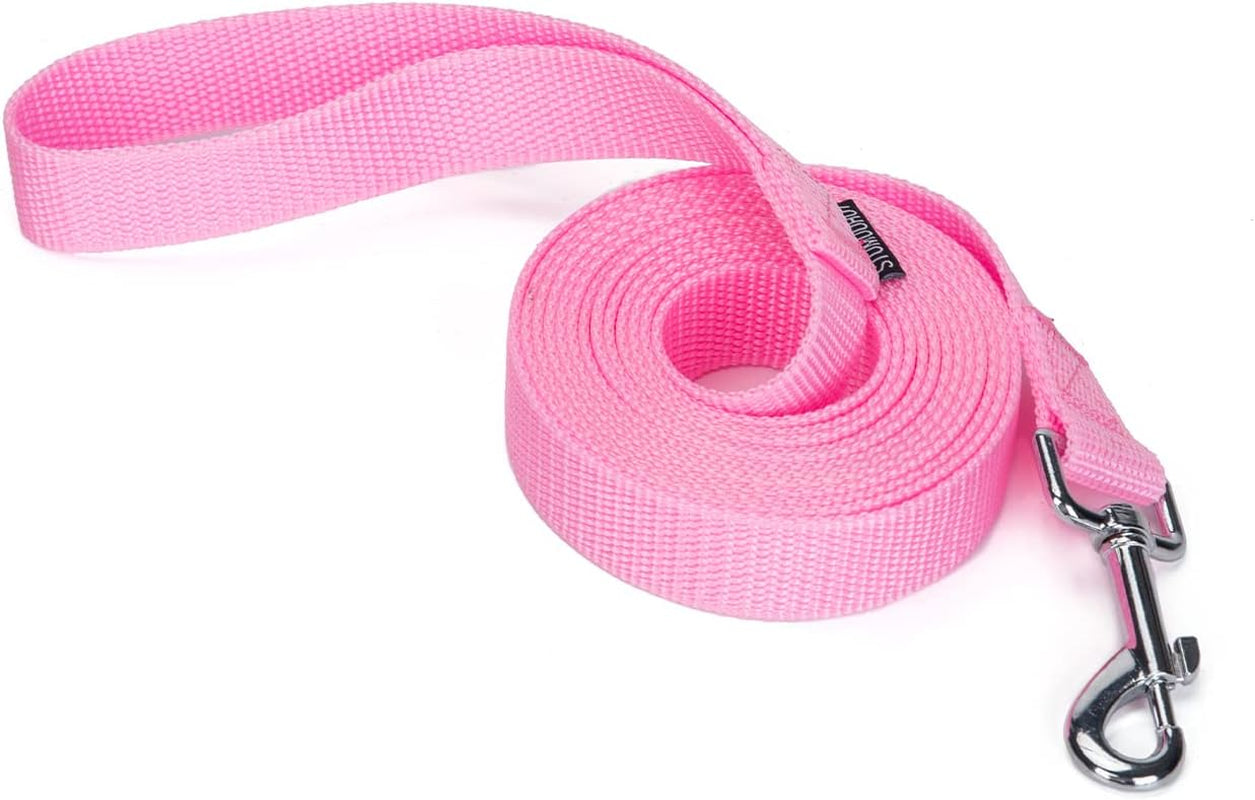 strong-durable-nylon-10ft-long-dog-training-leash-traction-rope-1-inch-wide-for-small-and-medium-dog-black-10-feet
