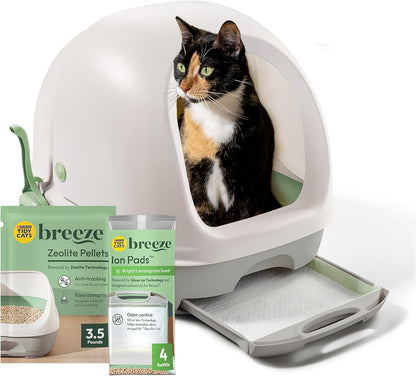 Purina Tidy Cats Litter Box System, BREEZE System Starter Kit Litter Box, Litter Pellets & Pads14