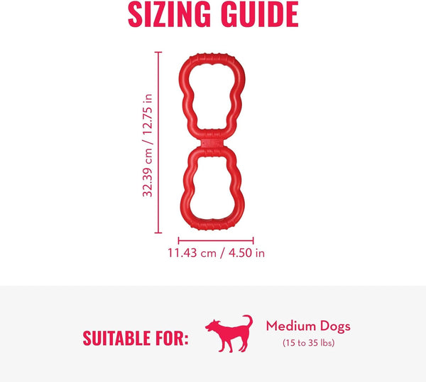 KONG Tug Toy - Dog Supplies for Tug of War - Natural Rubber Dog Toy for Outdoor & Indoor Playtime - for Medium/Large Dogs4