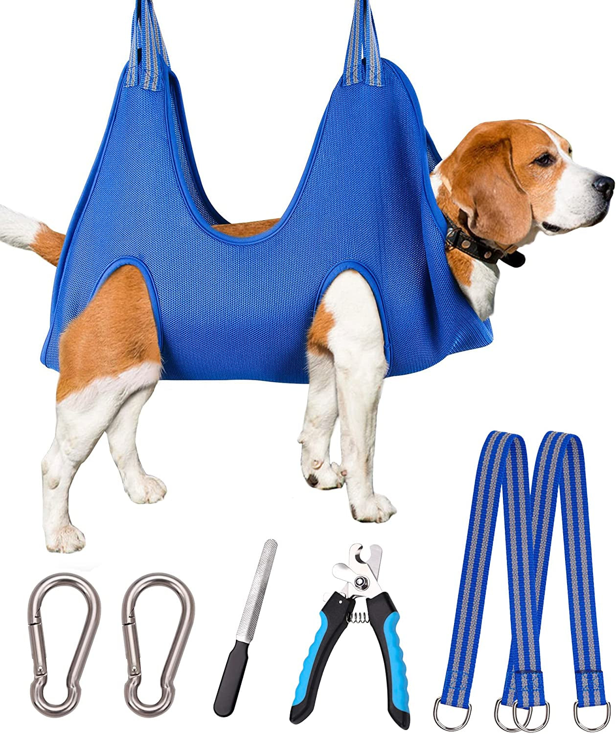 kkiimatt-10-in-1-pet-grooming-hammock-harness-with-nail-clippers-trimmer-nail-file-dog-hammock-grooming-sling-for-nail-trimming-clipping