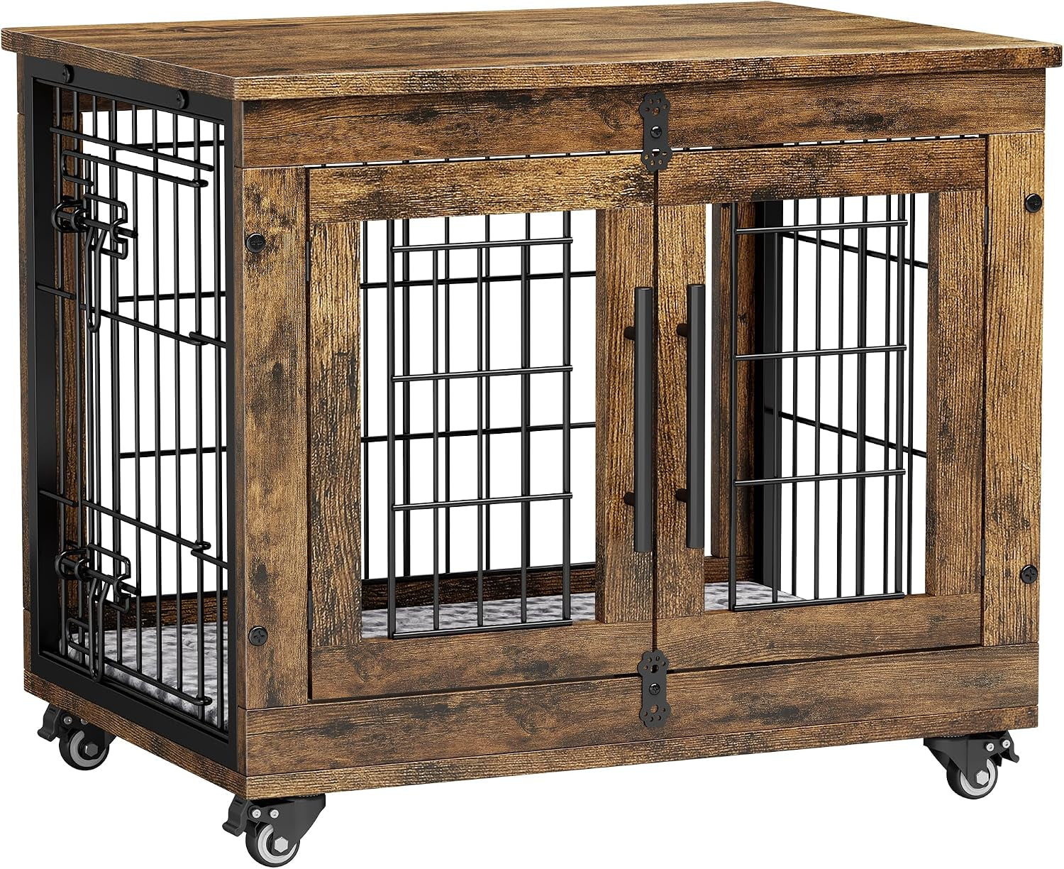 medium-dog-crate-furniture-32-heavy-duty-kennel-w-cushion-wheels-grey-double-doors-wooden-dog-cage-chew-resistant-end-table-decorative-27-32-38-44-options-indoor