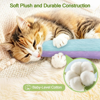 Retro Shaw Refillable Catnip Cat Kicker Toys Pillows, 10.1 Inches | Crinkle Sound, Safe and Durable, for Indoor Cats, Soft Plush, Boredom Relief, Interactive Fun6